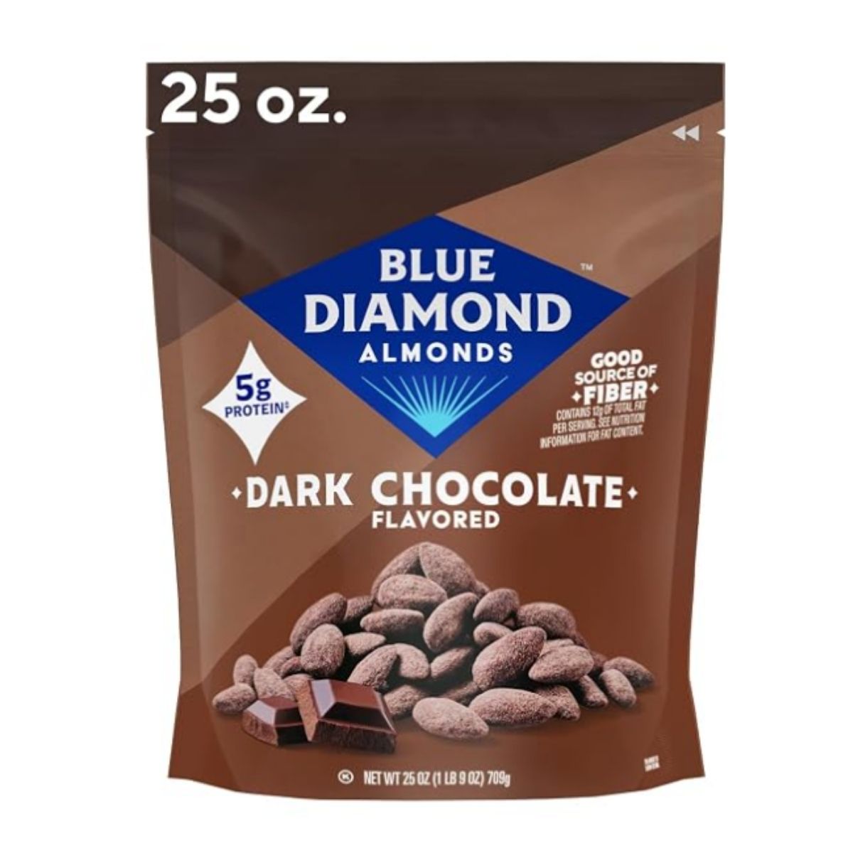 Dark chocolate-covered almonds for a sweet and crunchy snack